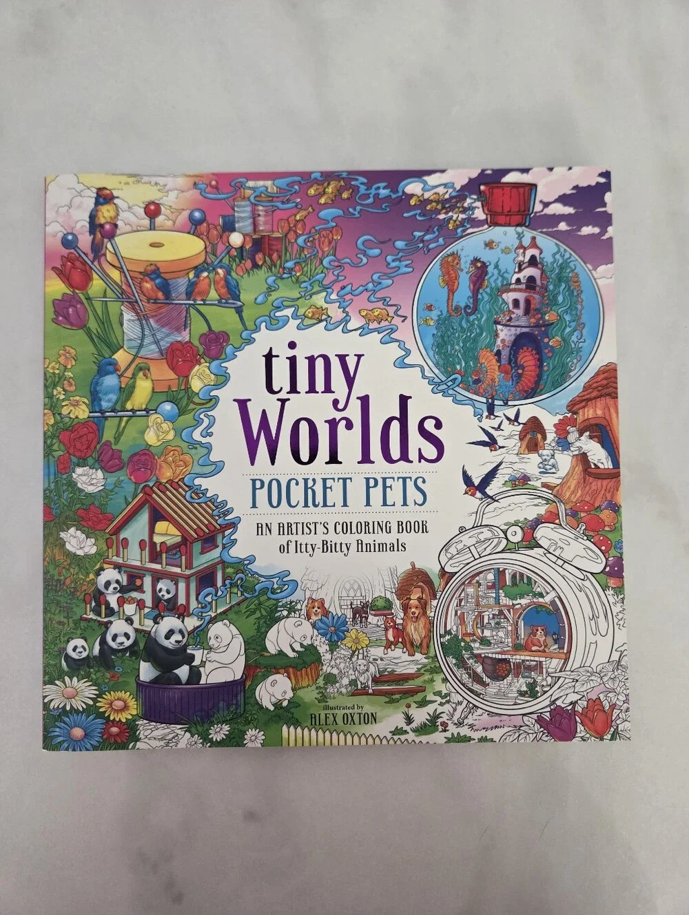 Tiny Worlds Pocket Pets Coloring Book